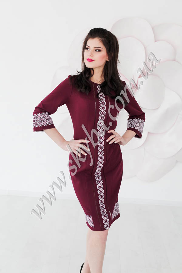 Жіноча сукня СК6062 комбінована в двох кольорах