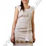 Жіноча сукня СК6131 приталена з уквітчаним подолом